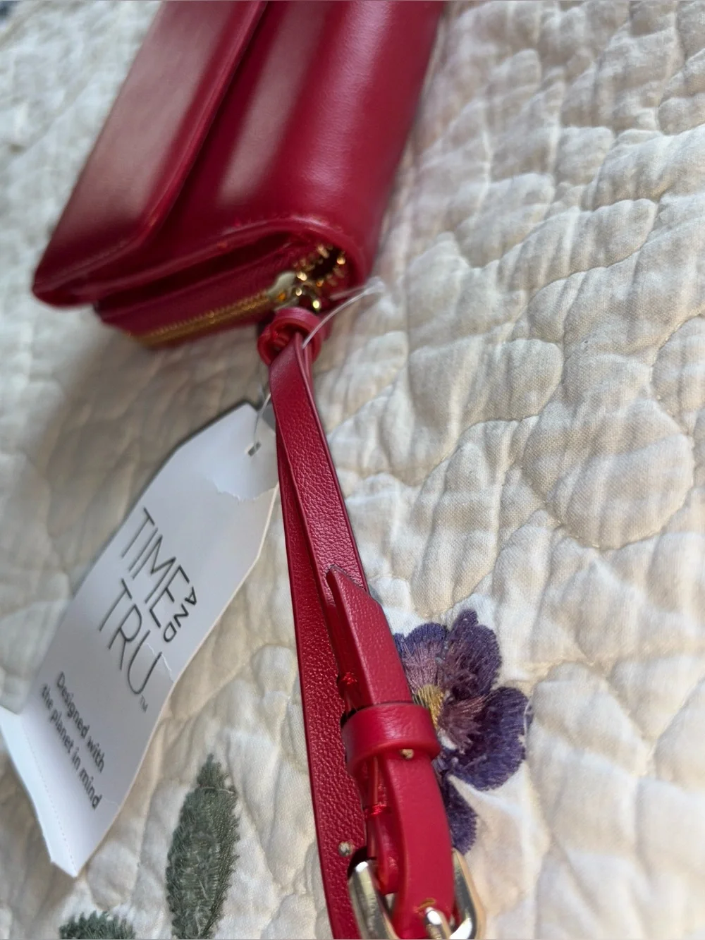 Time & Tru Red Wristlet Wallet | NWT *